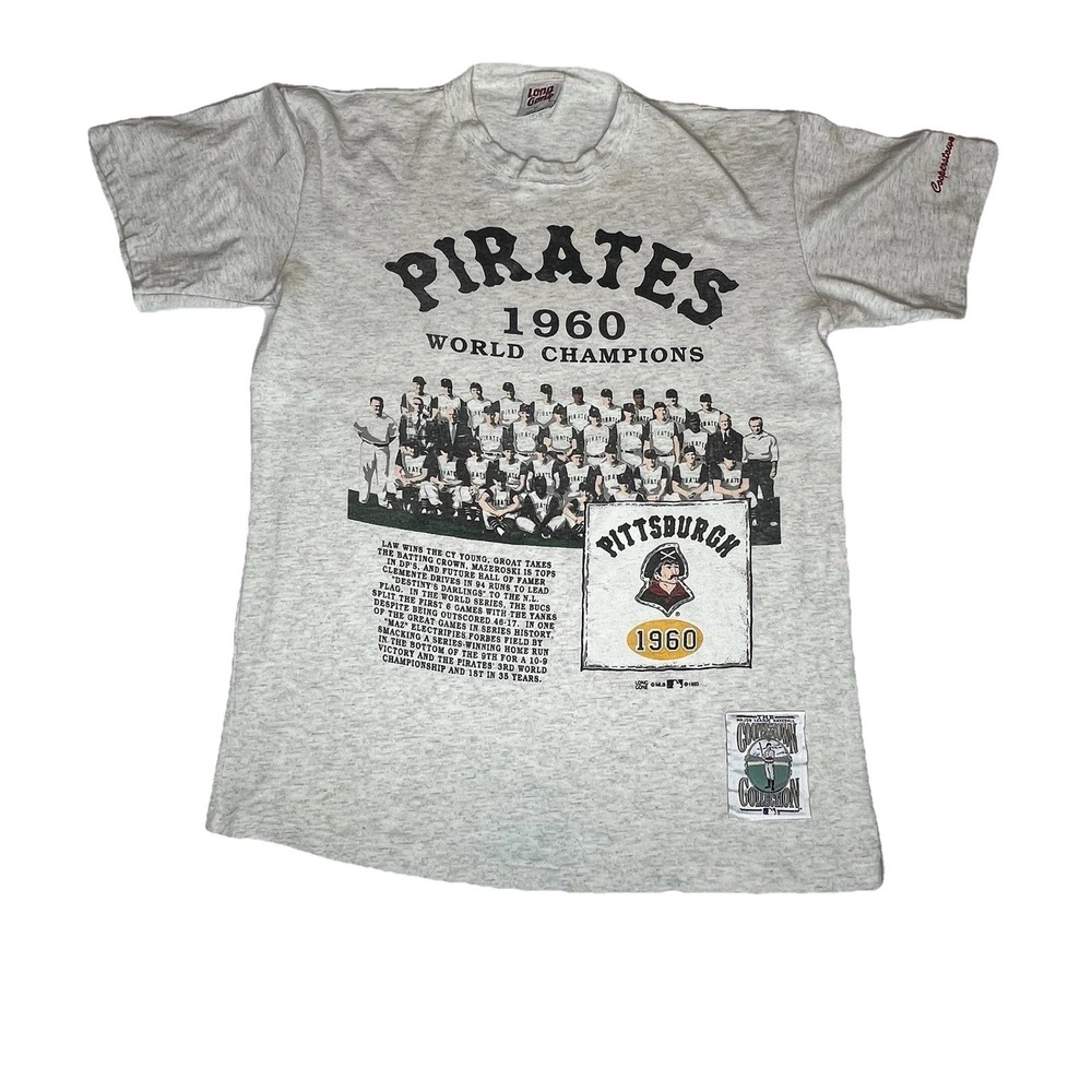 VTG Cooperstown Collection Pittsburgh Pirates 1960 World Champions Shirt Mens M